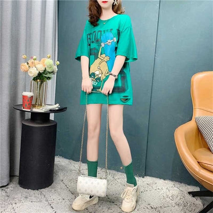 デザイン感   チャーミング Tシャツ カットソー＜F-3164＞