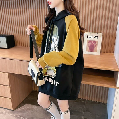 韓国系グラフィックプリントパーカー二色あり＜F-4083＞