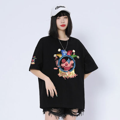話題沸騰中   カジュアル 6色 半袖Tシャツ＜F-8164＞