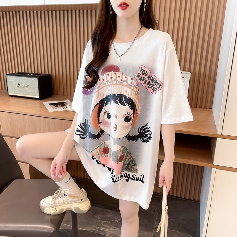 新作 特別デザイン アバンギャルド プリント全3色 半袖Tシャツ カットソー ＜F-8605＞