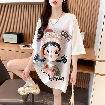 新作 特別デザイン アバンギャルド プリント全3色 半袖Tシャツ カットソー ＜F-8605＞