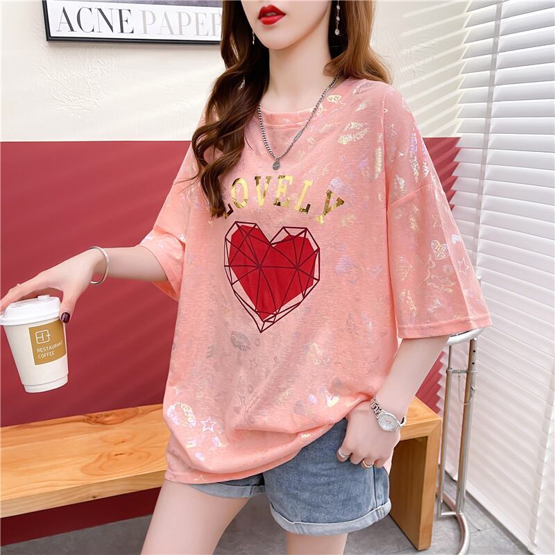 話題沸騰中 ファッション 個性派 プリント 全3色 半袖Tシャツ<F-8508>