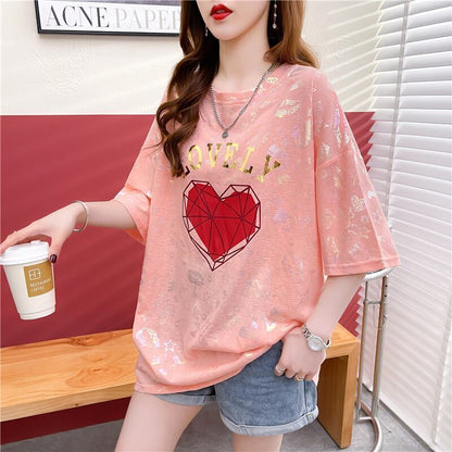 話題沸騰中 ファッション 個性派 プリント 全3色 半袖Tシャツ<F-8508>