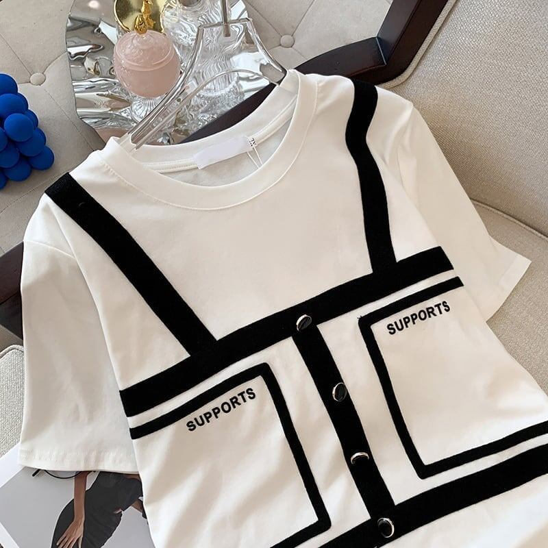 個性的なデザイン   着心地抜群 Tシャツ カットソー＜F-3528＞
