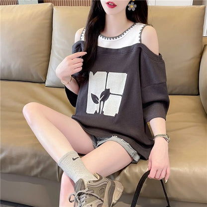 好感度100％ ラウンドネック キュート 半袖 Tシャツ ＜F-8628＞