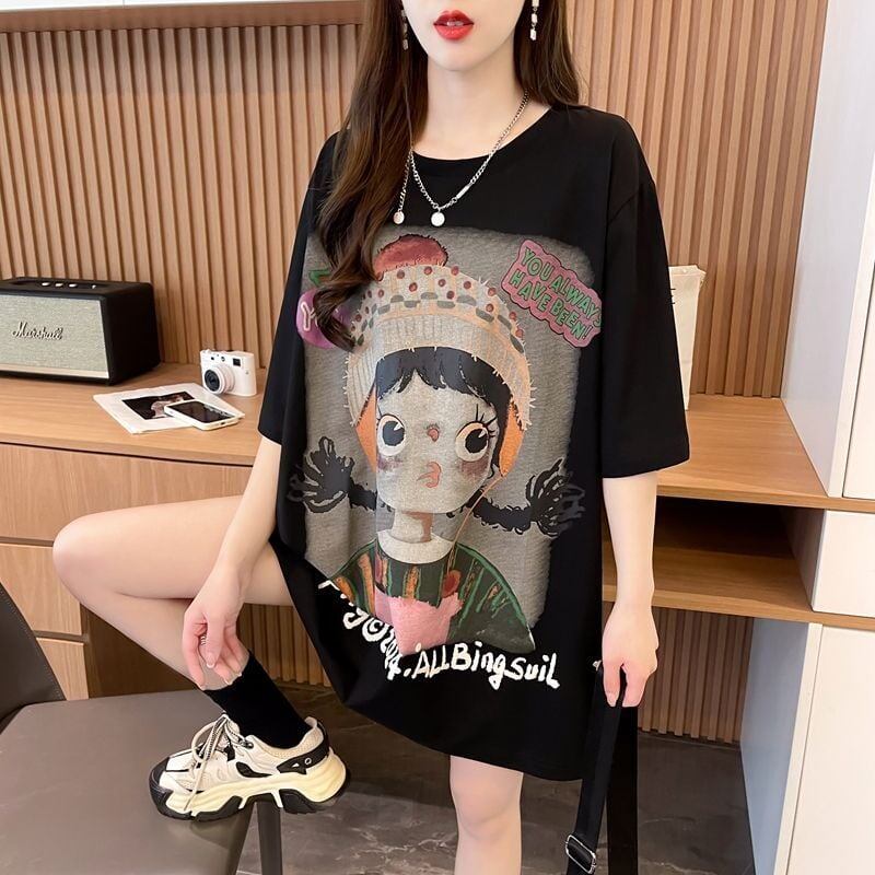 新作 特別デザイン アバンギャルド プリント全3色 半袖Tシャツ カットソー ＜F-8605＞