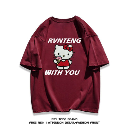 男女兼用 売れ筋 上質 プリント Tシャツ F-13305