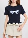 売れ筋 大好評 エレガント 好感度UP カジュアル Tシャツ＜F-12081＞