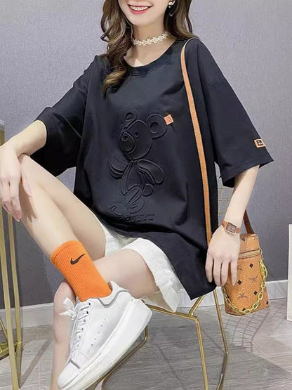 オシャレ度満点 カジュアル 上質 全5色 Tシャツ カットソー＜F-8457＞