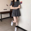 今季マストバイ デザイン性抜群 美人度アップ 2色選択可 セットアップ<F-11548>