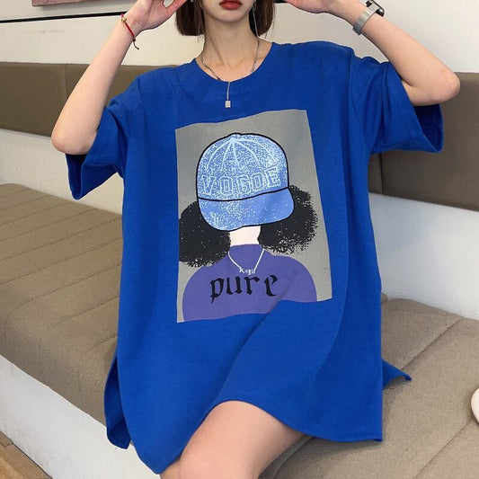 話題沸騰中 都市ファッショ 流行新作 オシャレ デザイン プリント全6色 半袖TシャツF-9108