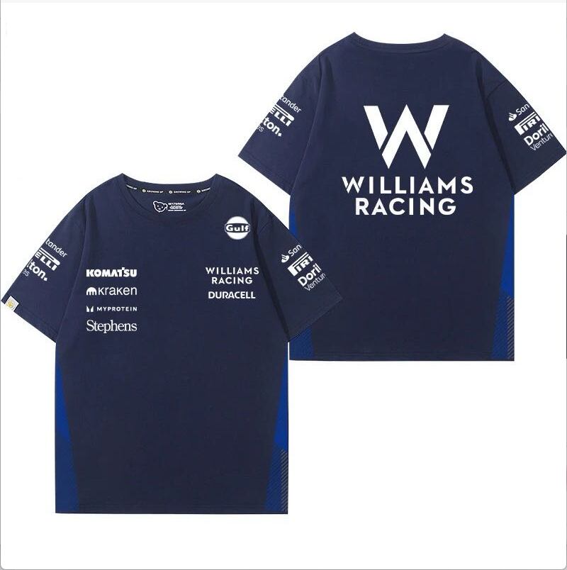 シンプル 男女兼用 着心地良い レーシングデザイン Tシャツ F-13178