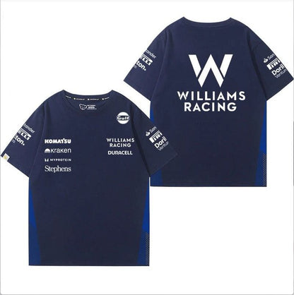 シンプル 男女兼用 着心地良い レーシングデザイン Tシャツ F-13178