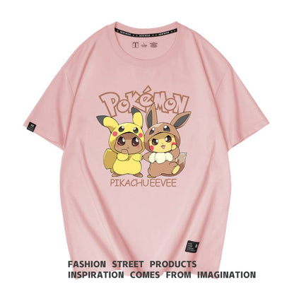 肌触りよい 男女兼用 カジュアル プリント Tシャツ F-13360