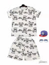 好感度UP カジュアル 夏に嬉しい機能付き 半袖Ｔシャツⅹパンツセット全4色<F-11628>