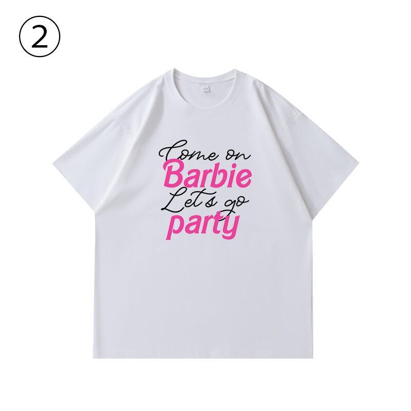 絶対流行 カジュアル 早い者勝ち ルーズ プリント全3色 2種選択可 男女兼用 半袖TシャツF-9030