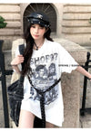 美人度アップ 絶対流行 売れ筋 早い者勝ち カジュアル 2色選択 Tシャツ<F-11522>
