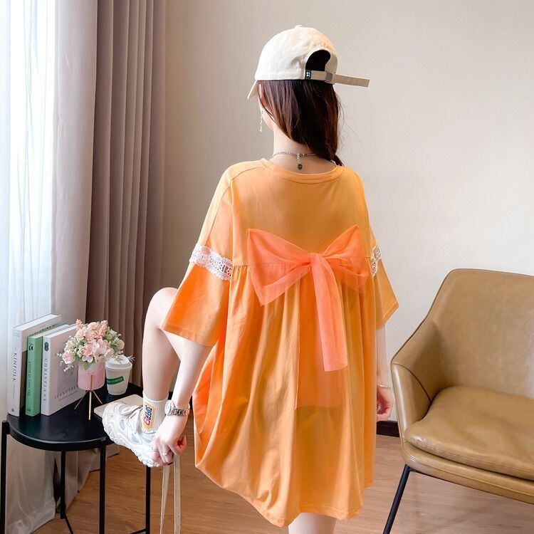 新商品 プリント ファッション ゆったり 全4色 半袖 Tシャツ＜F-11493＞