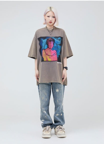 大注目   ストリート系 プリントTシャツ ＜F-2875＞
