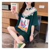 新商品 透かし彫り キュート レース 切り替え ゆったり 半袖Tシャツ＜F-8472＞