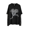 話題沸騰中 レイヤード風 美人度アップ ルーズ Tシャツ ＜F-8707＞