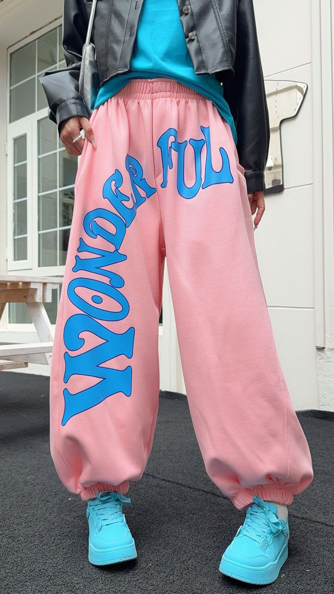 デザイン オシャレ 切り替え 4色 スウェット パンツ F-12210