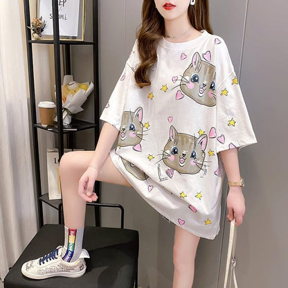オシャレ度満点   一目惚れ Tシャツ カットソー＜F-3482＞