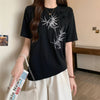 おすすめ 海外トレンド カジュアル モーダル 刺繍 半袖Tシャツ＜F-8476＞