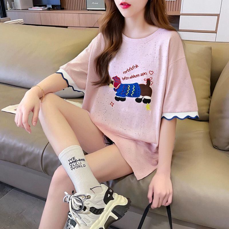 おすすめ 好感度UP 美人度アップ カジュアル 全4色 半袖 Tシャツ ＜F-11147＞