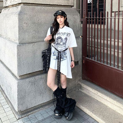 美人度アップ 絶対流行 売れ筋 早い者勝ち カジュアル 2色選択 Tシャツ<F-11522>