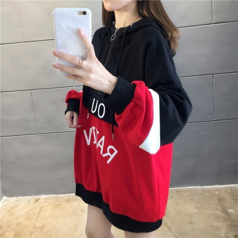 オシャレ感たっぷり   美人度アップ スウェット パーカー＜F-2842＞