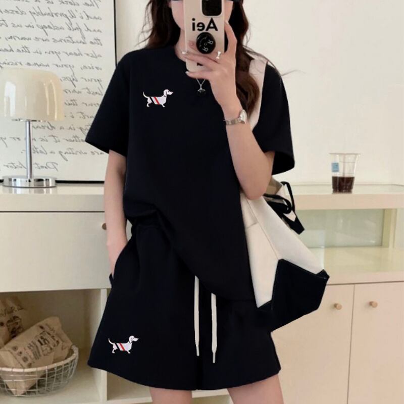 人気上昇中 着心地良い 真夏も快適 カジュアル 全5色 半袖 Tシャツ ショートパンツ セットアップ ＜F-9216＞