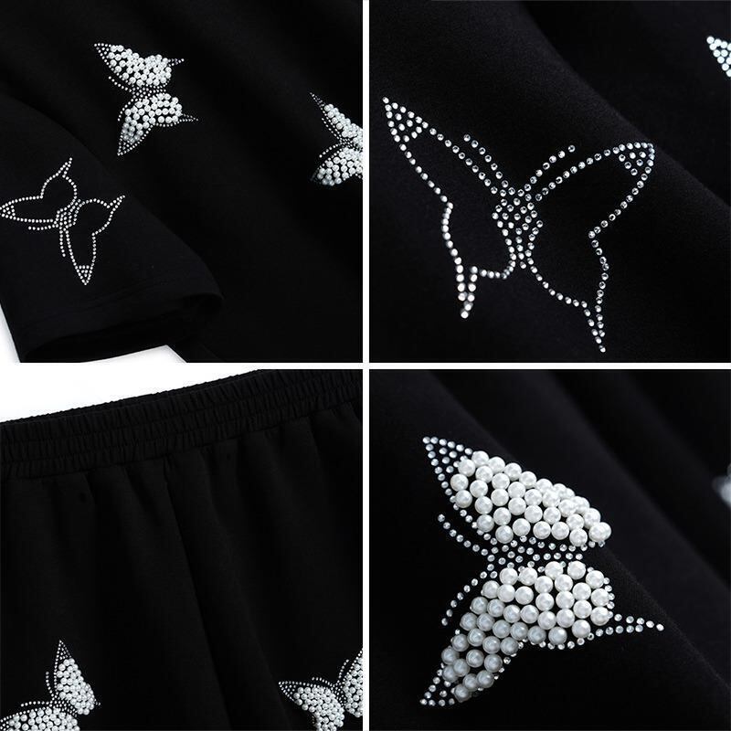 新作 ファッション 絶対欲しい 海外トレンド 半袖 Tシャツ ショートパンツ セットアップ<F-6726>