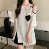 超人気商品 オフショルダー ファッション Tシャツ ＜F-8667＞