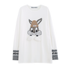 【秋の初めの割引！！】美人度アップ   ウサギちゃん 長袖Tシャツ ＜F-4007＞