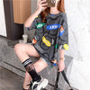 オシャレ度満点 プリント カジュアル Tシャツ カットソー＜F-3344＞