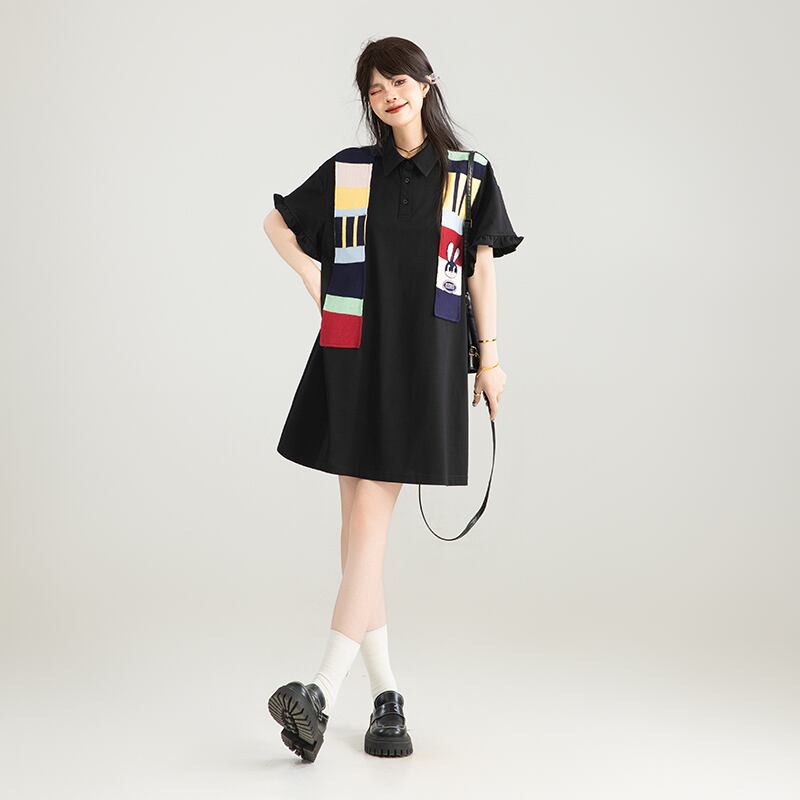 定番シンプル 好感度UP 早い者勝ち カジュアル 全3色 ワンピース ＜F-12039＞