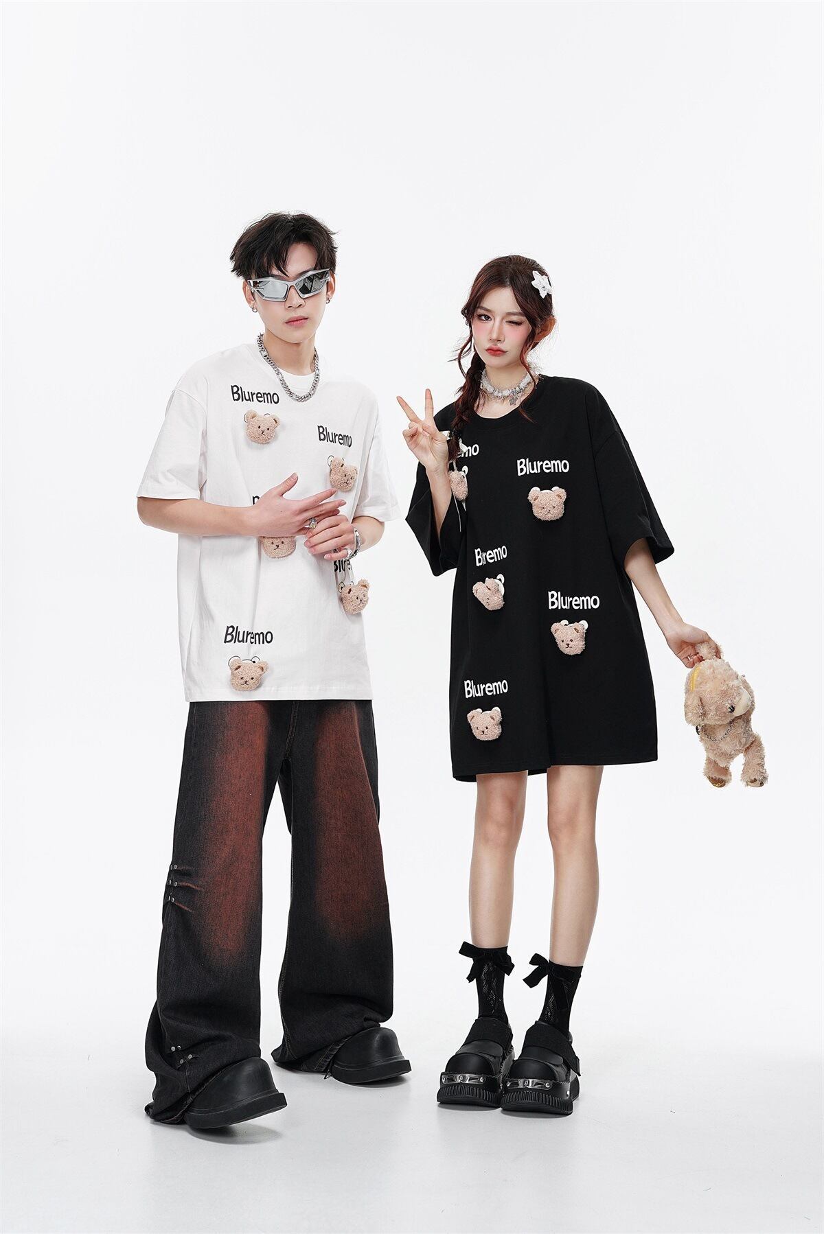期間限定 ファッション 着回し力抜群 ゆったり 男女兼用 全3色 半袖Tシャツ＜F-9065＞