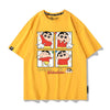 男女兼用 シンプル プリント Tシャツ F-13431