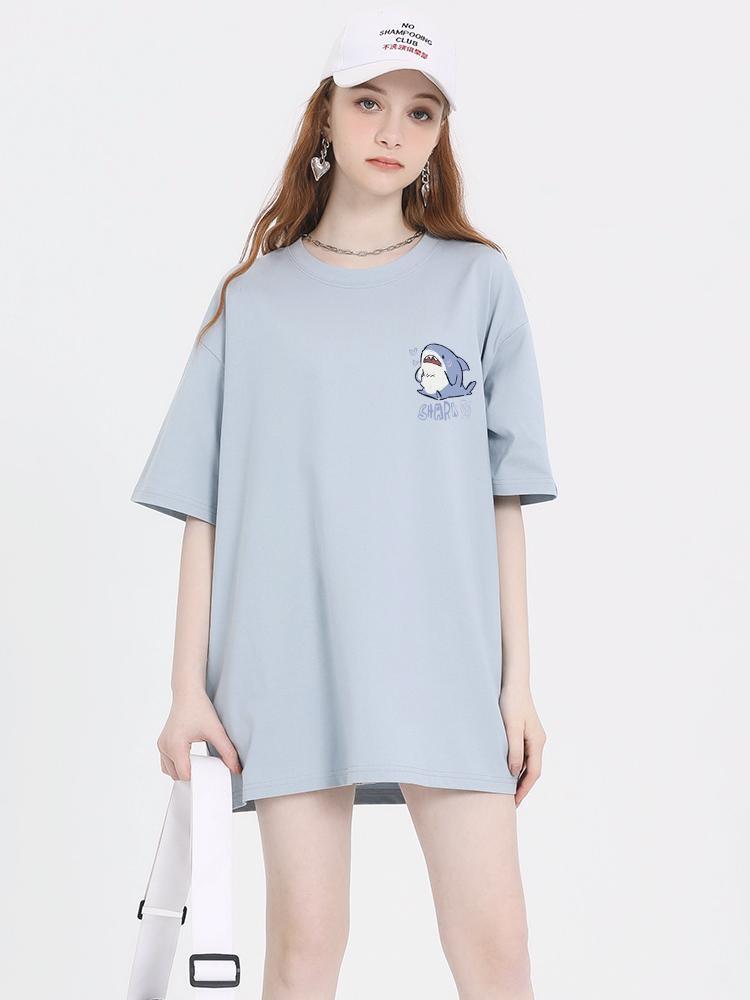 売り切れ必至 4色選択 ポップなプリントが夏に映えるプリント 半袖Tシャツ＜F-9327＞