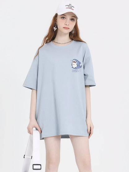 売り切れ必至 4色選択 ポップなプリントが夏に映えるプリント 半袖Tシャツ＜F-9327＞