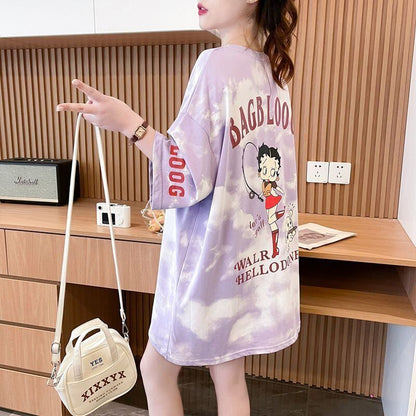 【半額！期間限定！！】超人気 プリント ロゴ ゆったり 3色 半袖Tシャツ＜F-8348＞
