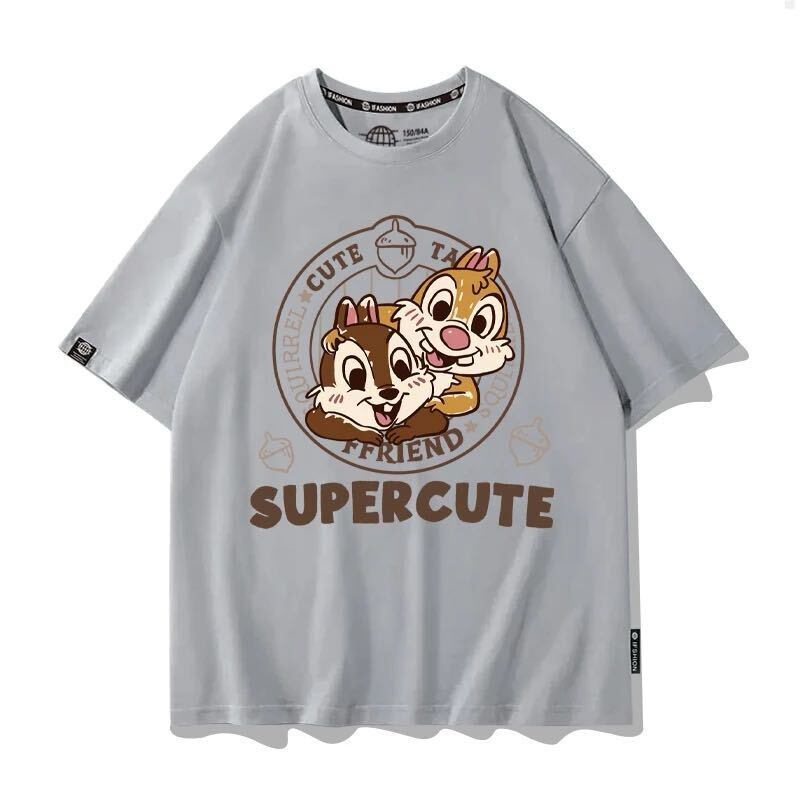 男女兼用 着心地良い シンプル カジュアル 半袖 Tシャツ F-13176