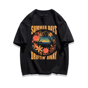 柔らかな肌触りで着心地も楽ちん アバンギャルド カジュアル プリント 全7色 半袖 Tシャツ F-9263