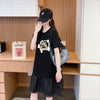 絶対欲しい ネコ カジュアル デザイン ゆったり 半袖 Tシャツ＜F-8658＞