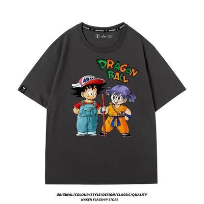 【人気商品再入荷】主役級 カジュアル スタイルアップ効果抜群 キュート ルーズ プリント全6色 半袖TシャツF-11081