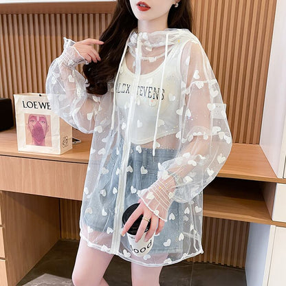 女子マスト 売れ切れ必至 着?せ シンプル 透け感 シャツ ＜F-11921＞