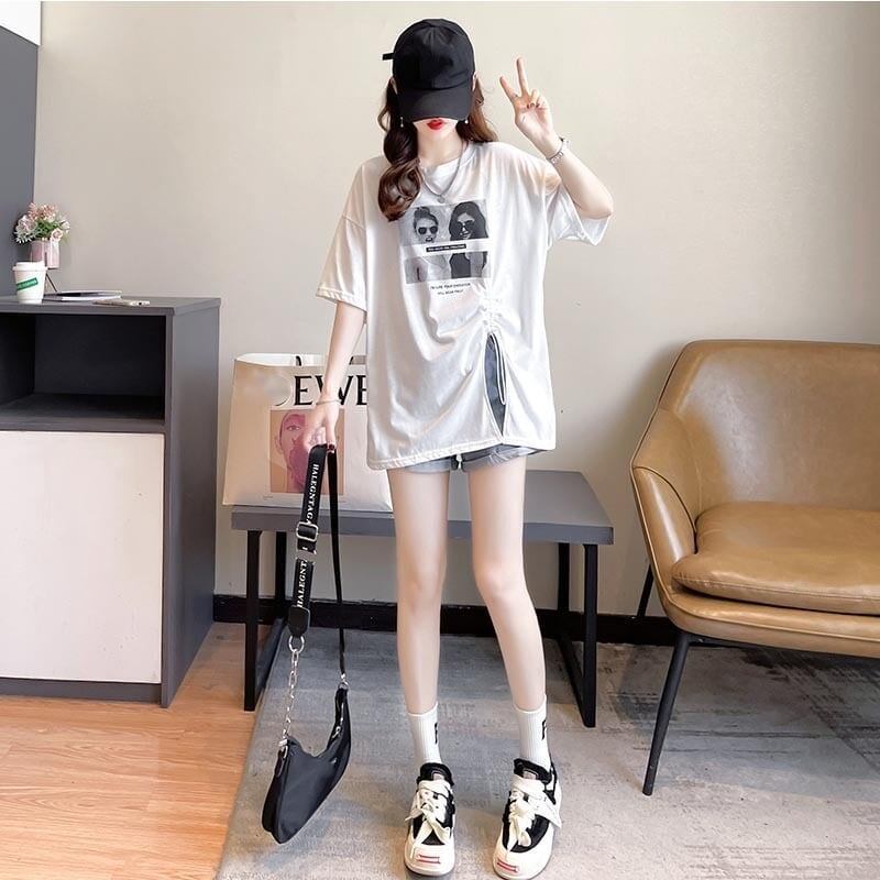 合わせやすい   チャーミング Tシャツ カットソー＜F-3651＞