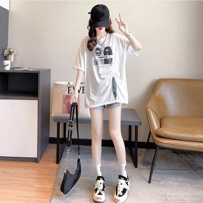 合わせやすい   チャーミング Tシャツ カットソー＜F-3651＞
