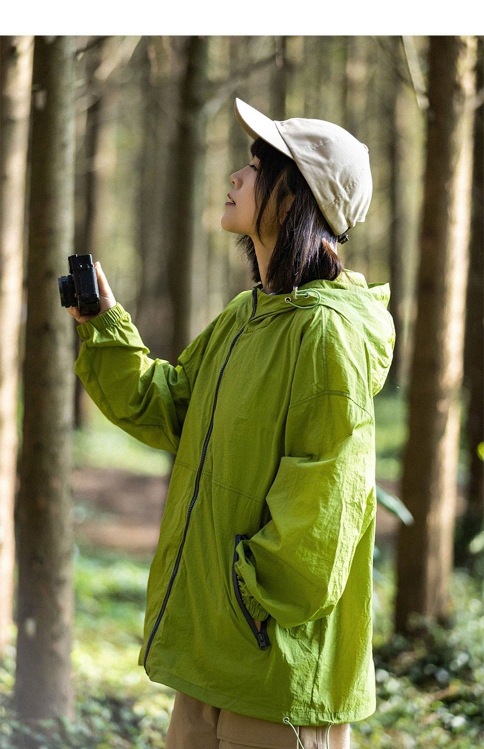UVカット   薄手 通気性 涼しい 紫外線防止 日焼け止め パーカー ＜F-4980＞